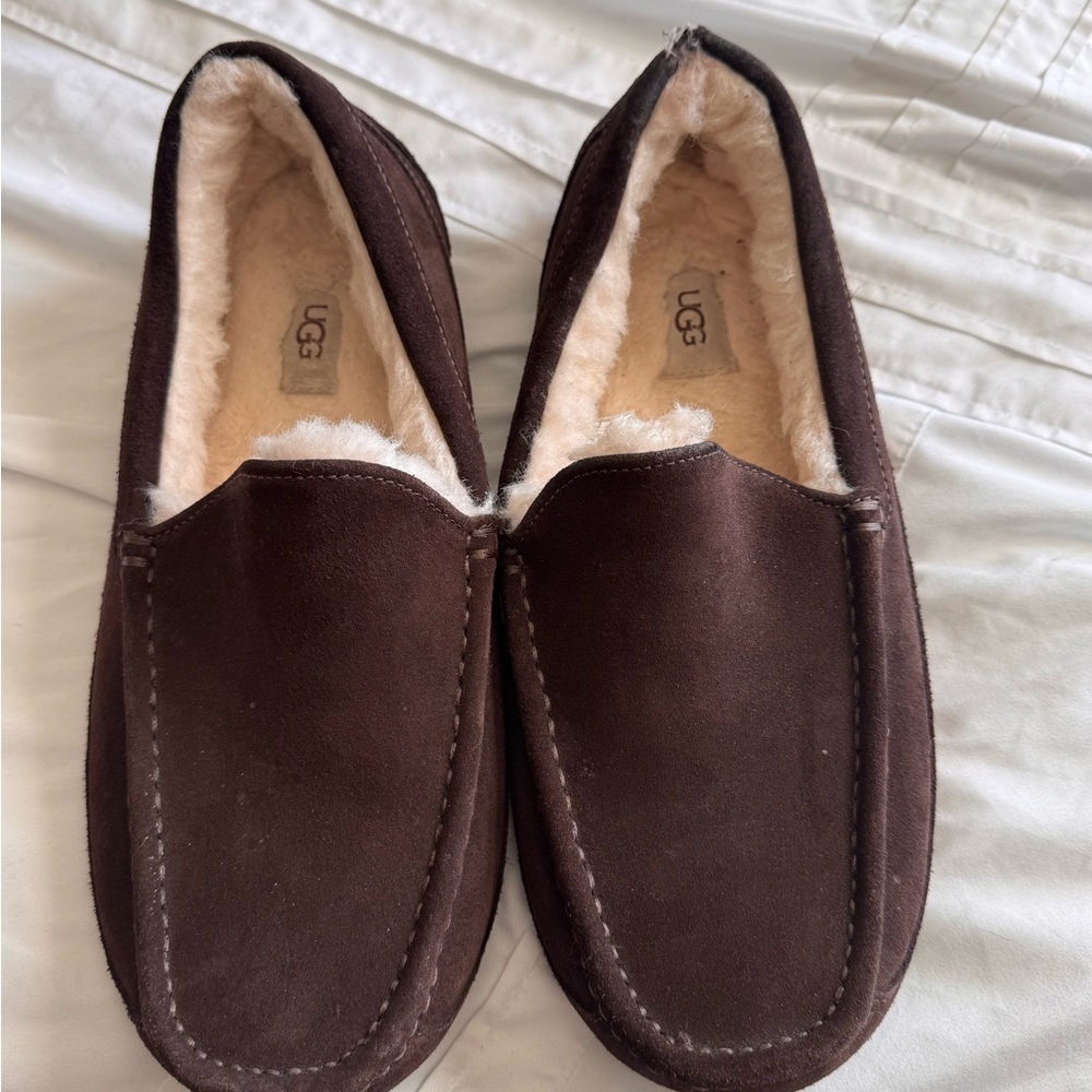 UGG Men's Dark Brown Suede Loafers
